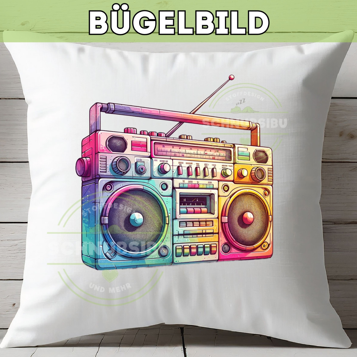 Bügelbild Retro